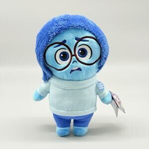 Disney Pixar 2024 Inside Out 2 Blue Emotion Sadness 8.5" Plush Talking Works